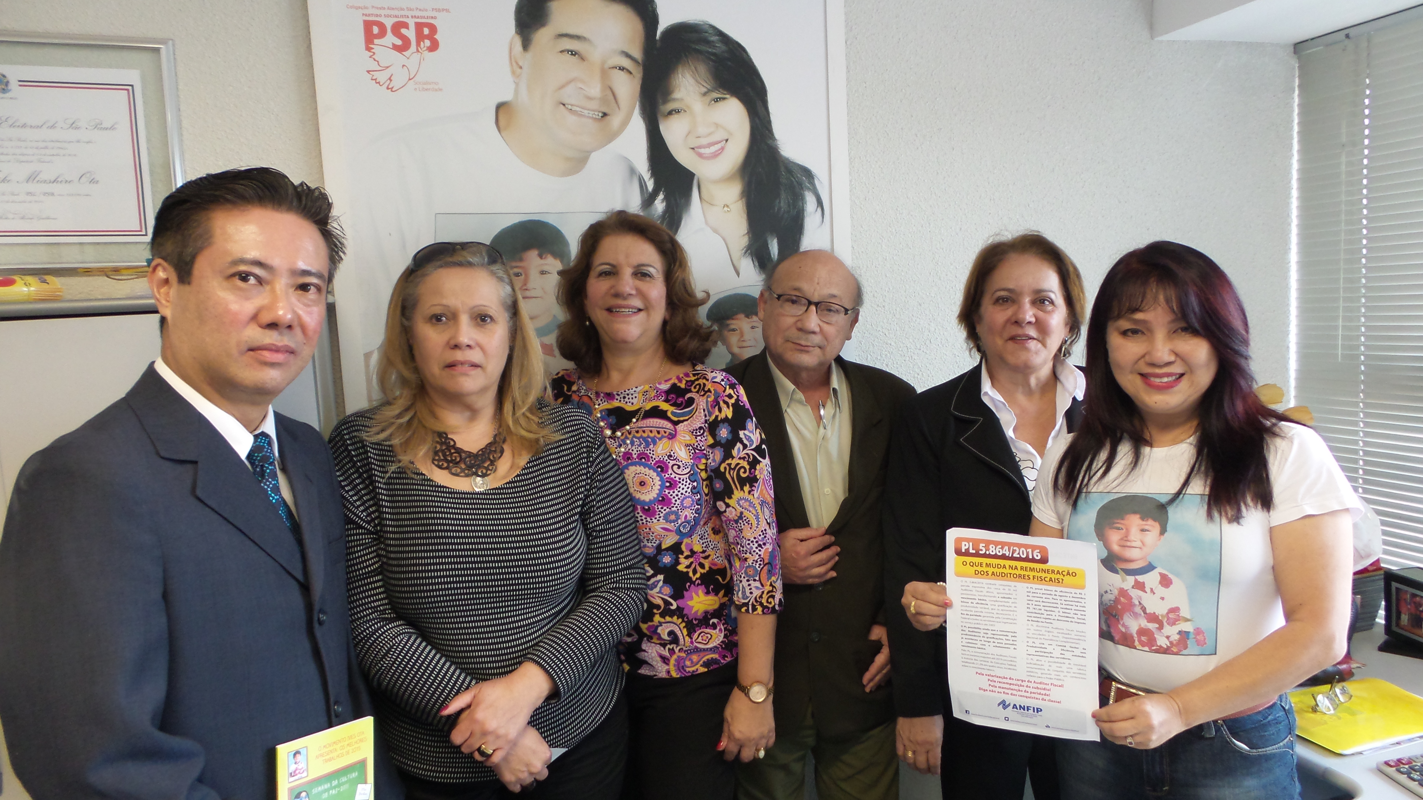 APAFISP visita deputada Keiko Ota