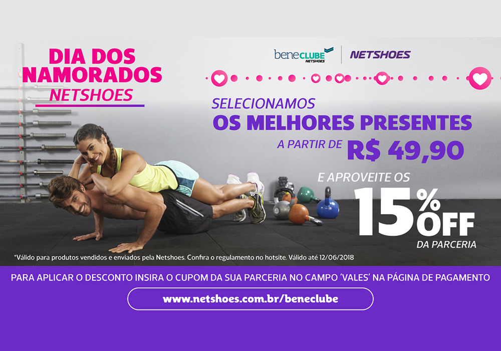 Convênio APAFISP: Netshoes lança promoção para o Dia dos Namorados