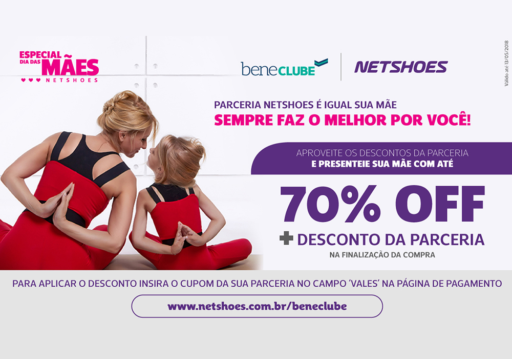 Convênio APAFISP: Netshoes oferece desconto para o Dia das Mães