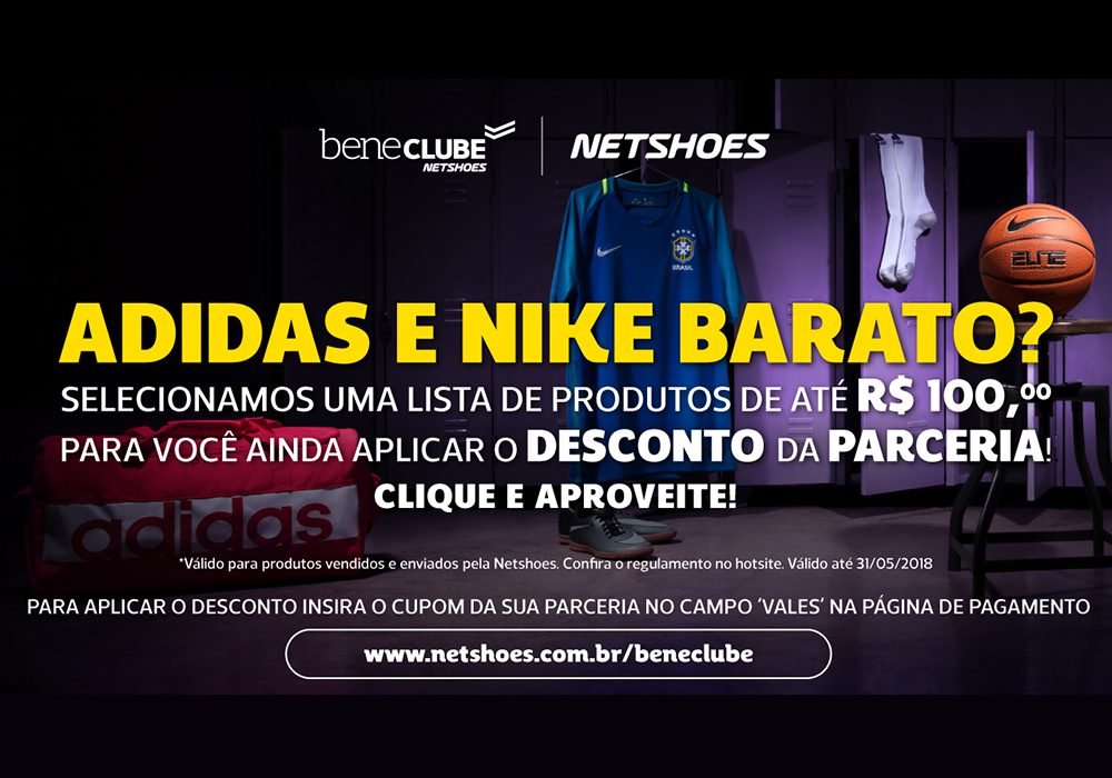 Convênio APAFISP: Netshoes disponibiliza produtos por até R$ 100 mais desconto de parceria