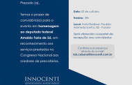 Convite: homenagem ao deputado federal Arnaldo Faria de Sá