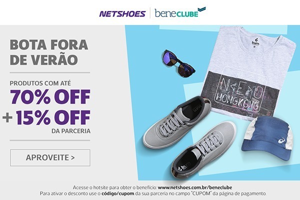Convênio APAFISP: bota fora de verão Netshoes