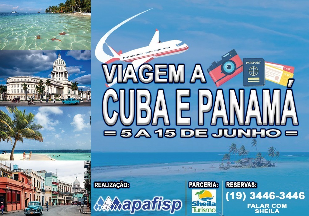 APAFISP forma grupo para viagem a Cuba e Panamá no mês de junho; saiba como participar