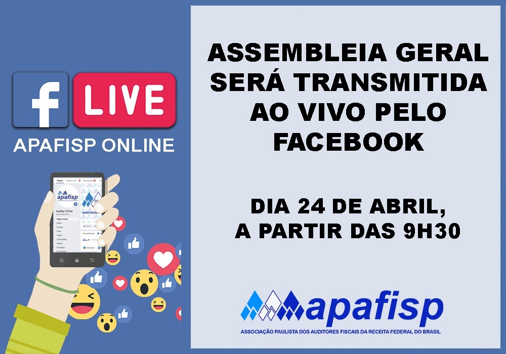 Assembleia Geral Ordinária será transmitida pelo Facebook