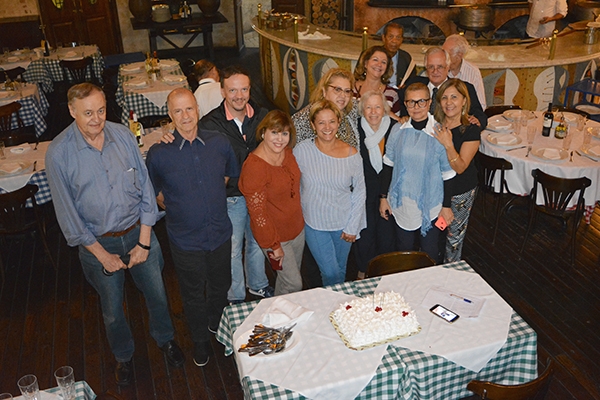 Veja fotos do almoço mensal de maio na Pizzaria Famiglia Mancini, em São Paulo