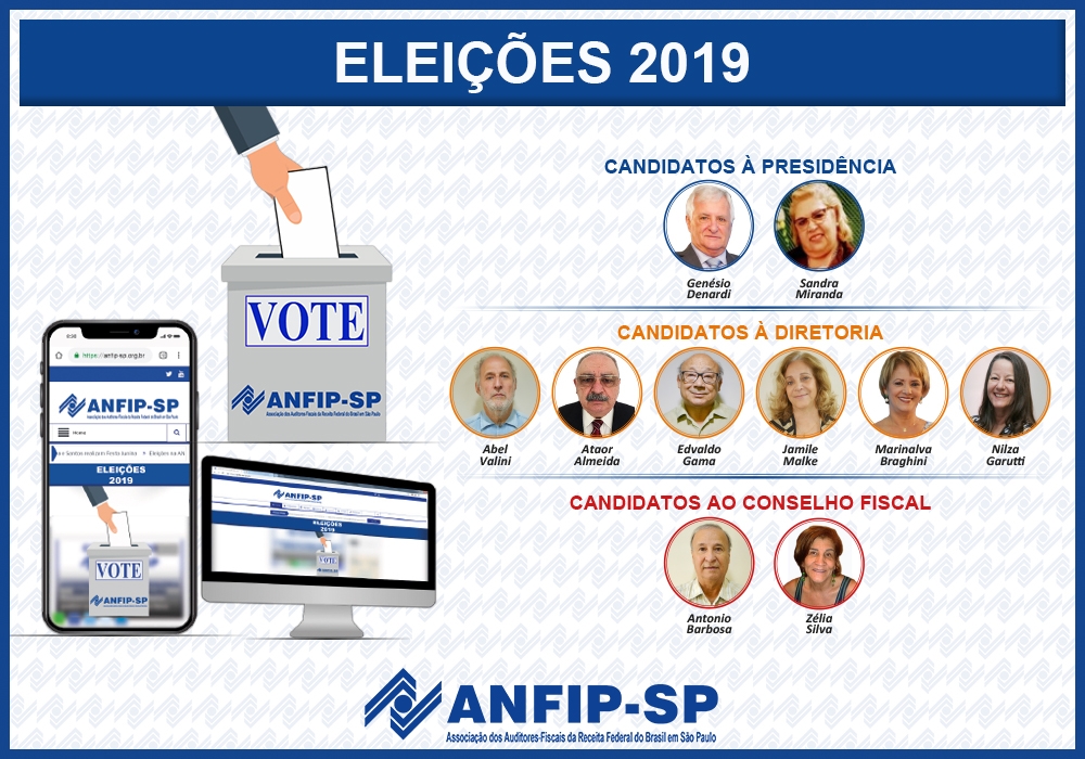 Eleições ANFIP-SP 2019: votação está aberta
