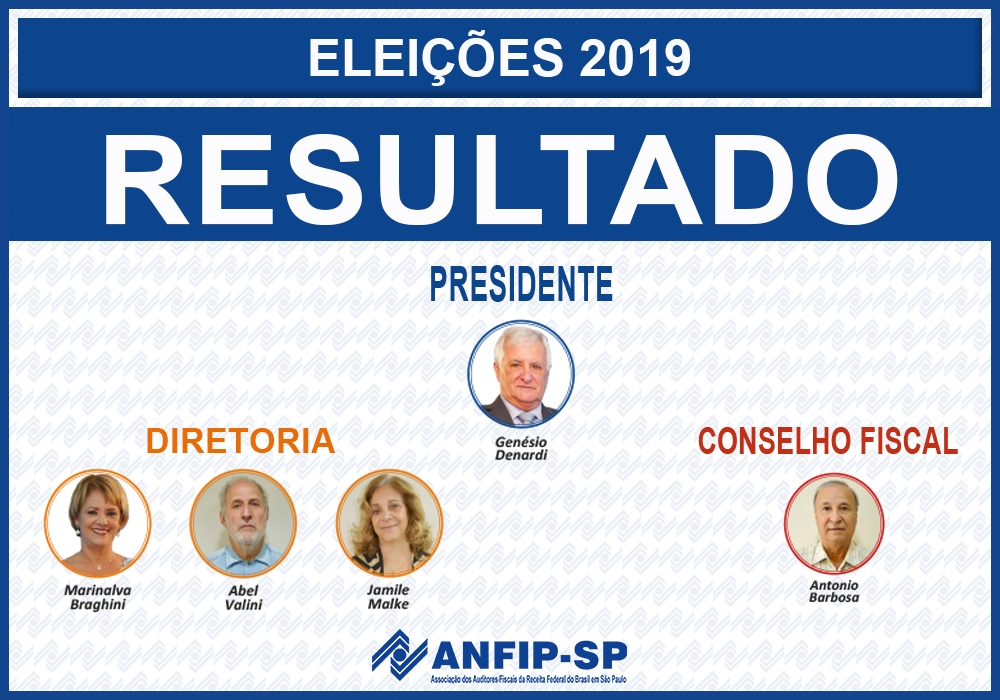 Genésio Denardi é reeleito presidente da ANFIP-SP; conheça os novos integrantes da diretoria e Conselho Fiscal