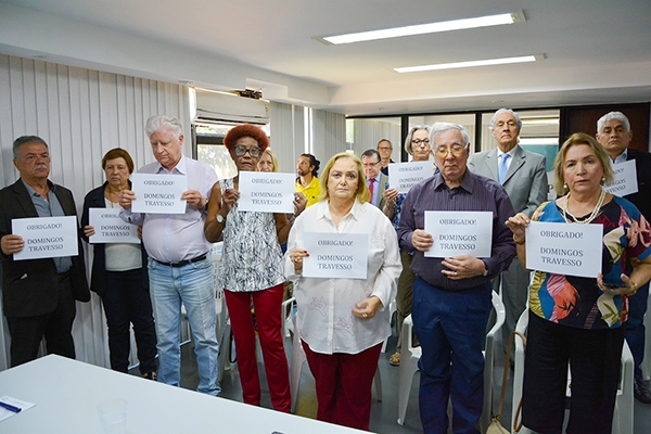 Comoção marca reunião do Mosap devido falecimento de Domingos Travesso, fundador do Instituto