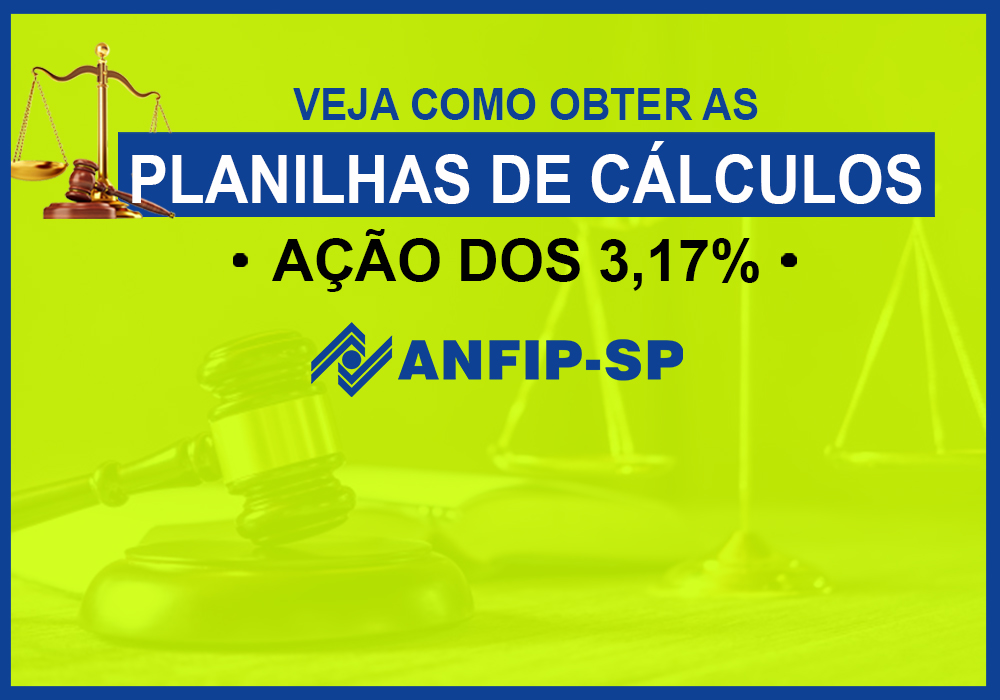 Processo dos 3,17%: veja como obter as planilhas de cálculos com a Anfip e o Sindifisco Nacional