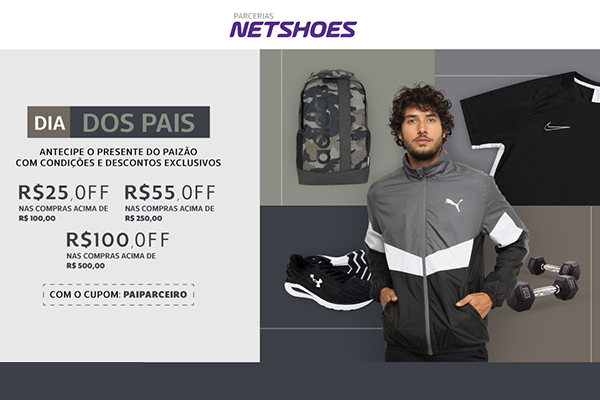 Convênio ANFIP-SP: ofertas Dia dos Pais na Netshoes