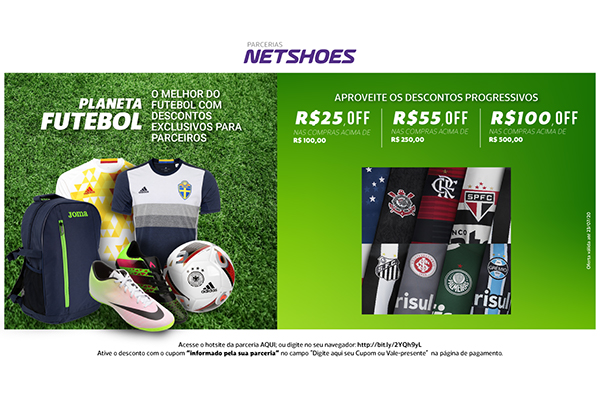 Convênio ANFIP-SP: promoção Planeta Futebol Netshoes