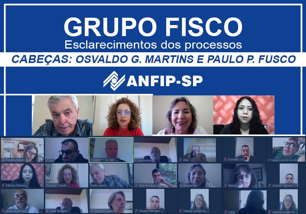 Grupo Fisco: reunião aborda processos de Osvaldo Garcia Martins e Paulo Pierino Fusco