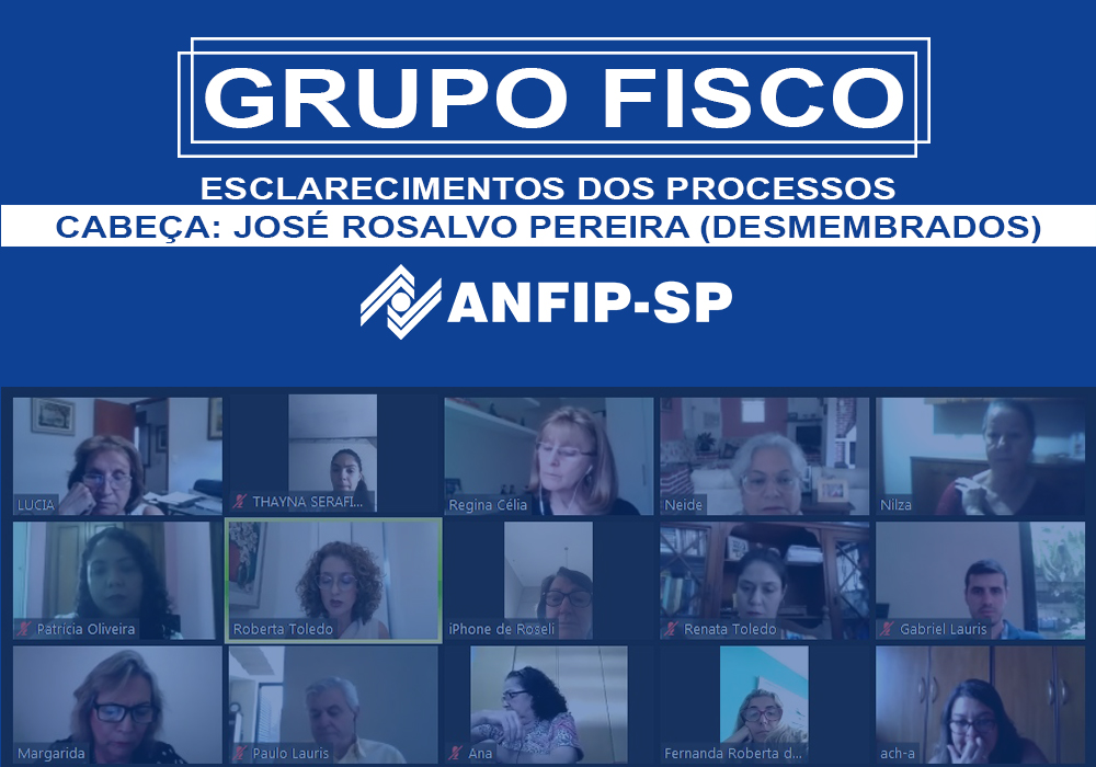 Grupo Fisco: reunião aborda sete processos desmembrados de José Rosalvo Pereira