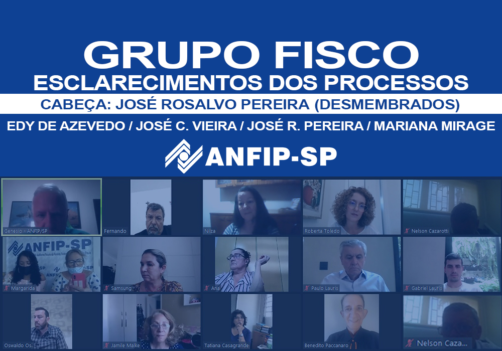 Grupo Fisco: reunião trata outros quatro processos desmembrados de José Rosalvo Pereira