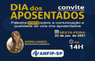 ANFIP-SP convida associados para palestra em comemoração ao Dia dos Aposentados