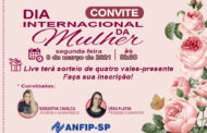 Convite: Em homenagem ao Dia Internacional da Mulher, ANFIP-SP realizará live com sorteio de quatro vales-presente; faça sua inscrição