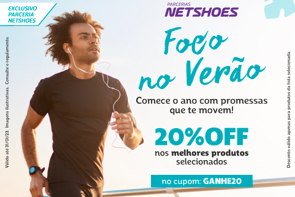 Convênios ANFIP-SP: Netshoes tem desconto de 20% em produtos para o verão