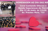 Cantando Oitavas fará apresentação gratuita em homenagem do Dia das Mães