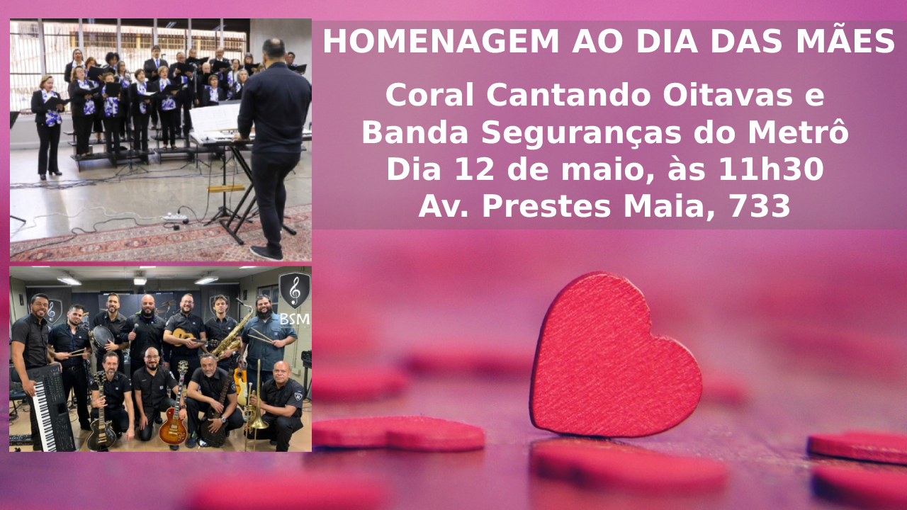 Cantando Oitavas fará apresentação gratuita em homenagem do Dia das Mães