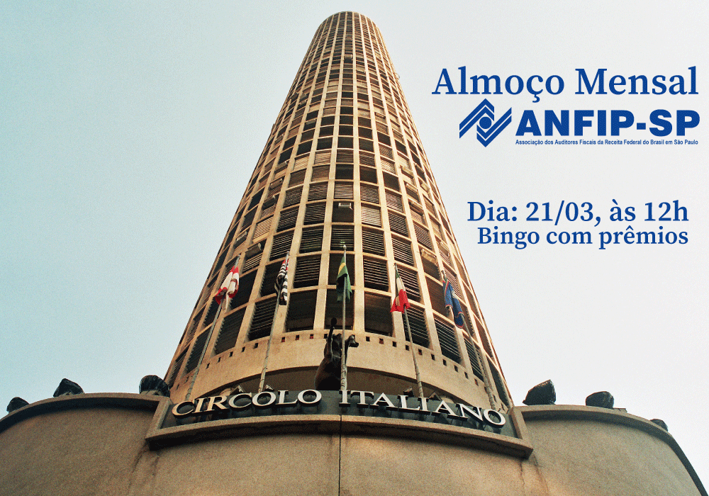 Almoço mensal de março será dia 21 no Circolo Italiano com bingo para participantes