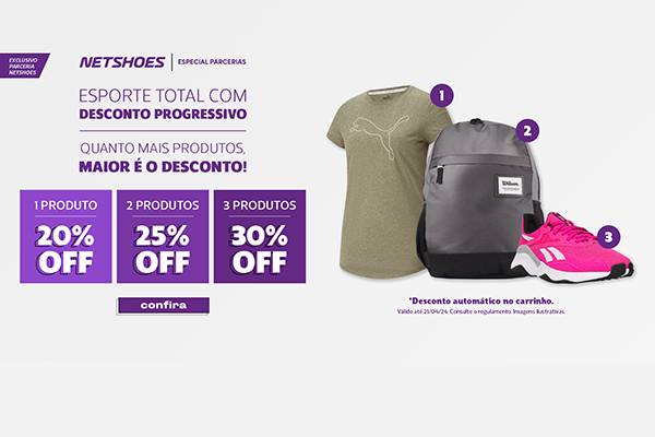 Convênios ANFIP-SP: Netshoes tem promoção com descontos de até 30%
