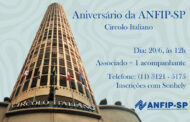 Almoço de aniversário de 57 anos da ANFIP-SP será dia 20 no Circolo Italiano; participe!