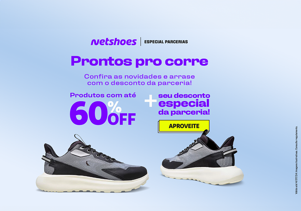 Convênios ANFIP-SP: Netshoes tem descontos de até 60% em itens de caminhada e corrida