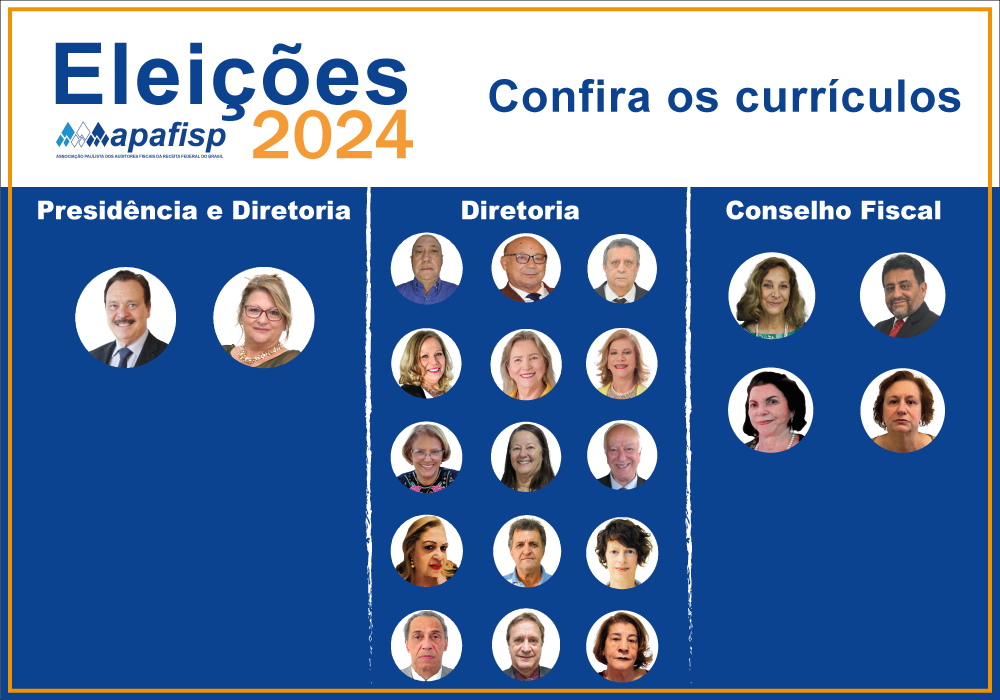 Eleições APAFISP: Comissão Eleitoral homologa inscrição de 21 candidatos; confira os currículos