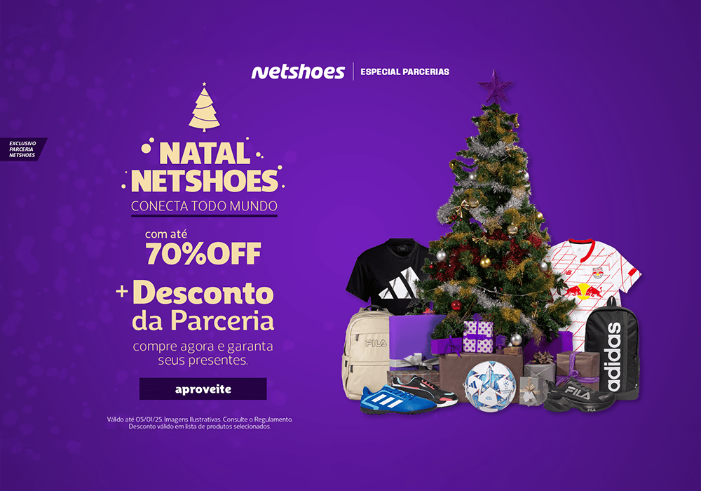 Convênios APAFISP: promoção de Natal da Netshoes tem desconto de até 70%