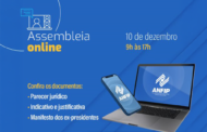 Assembleia da Anfip Nacional será realizada hoje (10), de forma virtual, até 17h; veja como votar