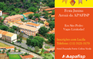 Últimas vagas: APAFISP participa de festa junina em São Pedro entre os dias 26 e 28 de junho