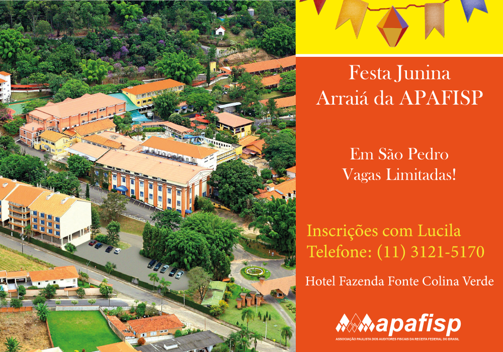 Vagas limitadas! APAFISP participa de festa junina em São Pedro entre os dias 27 e 29 de junho