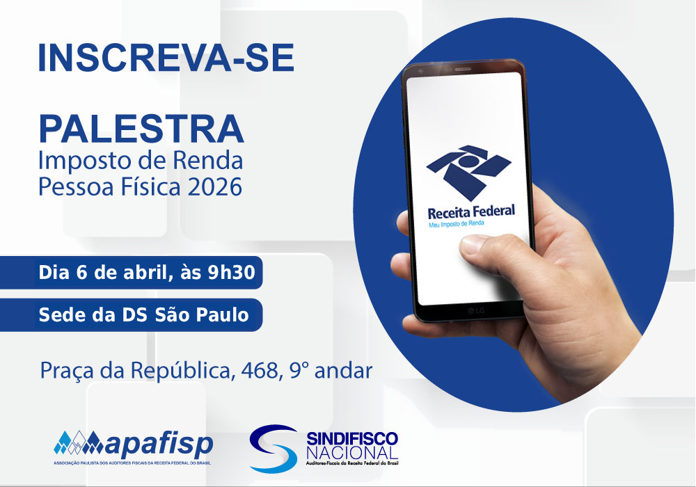 Palestra apresenta novidades do IRPF 2026 na próxima segunda-feira (dia 6); participe!