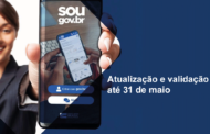 Atualização e validação cadastral deve ser feita até o dia 31 de maio