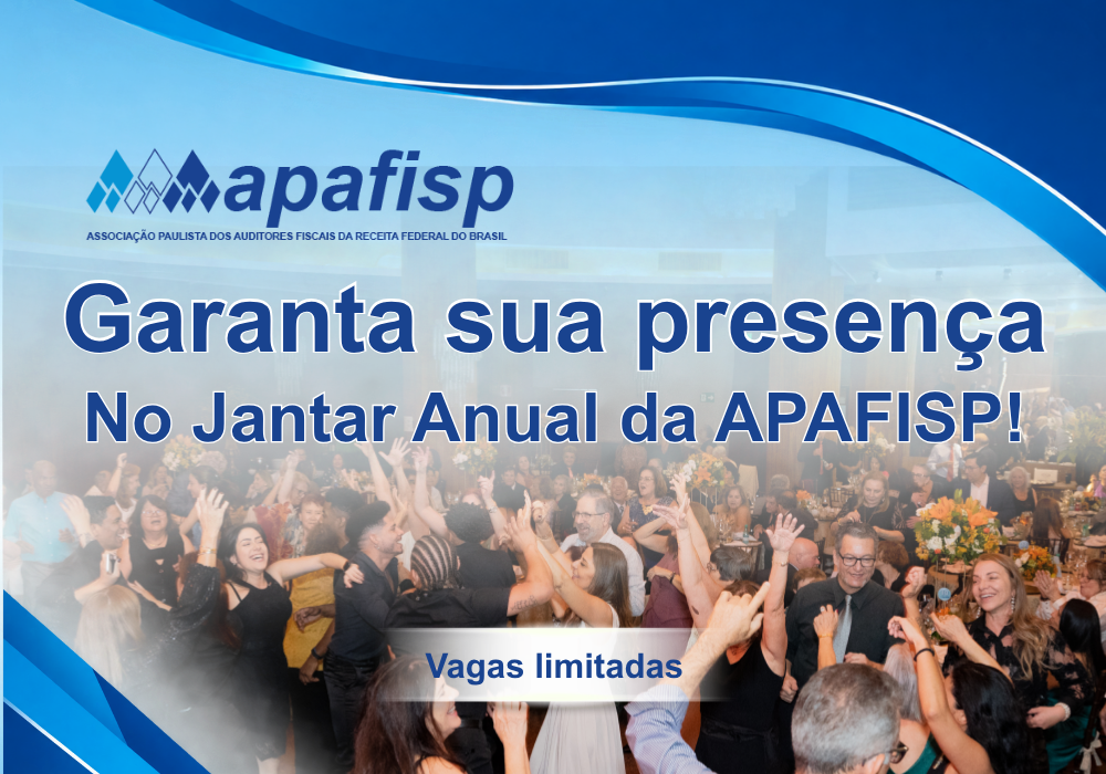 Está chegando o Jantar Anual da APAFISP! Garanta sua presença